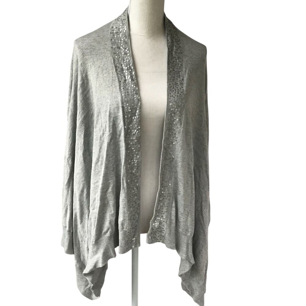Open Front Sequin Cardigan
